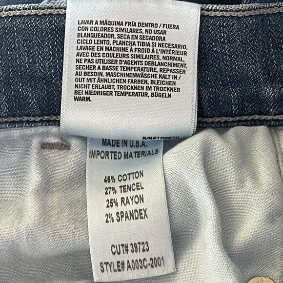 AGOLDE SZ 28 Sophie Skinny Jeans Distressed Mid-Rise Stretch 5-Pocket Whiskered - Picture 10 of 10